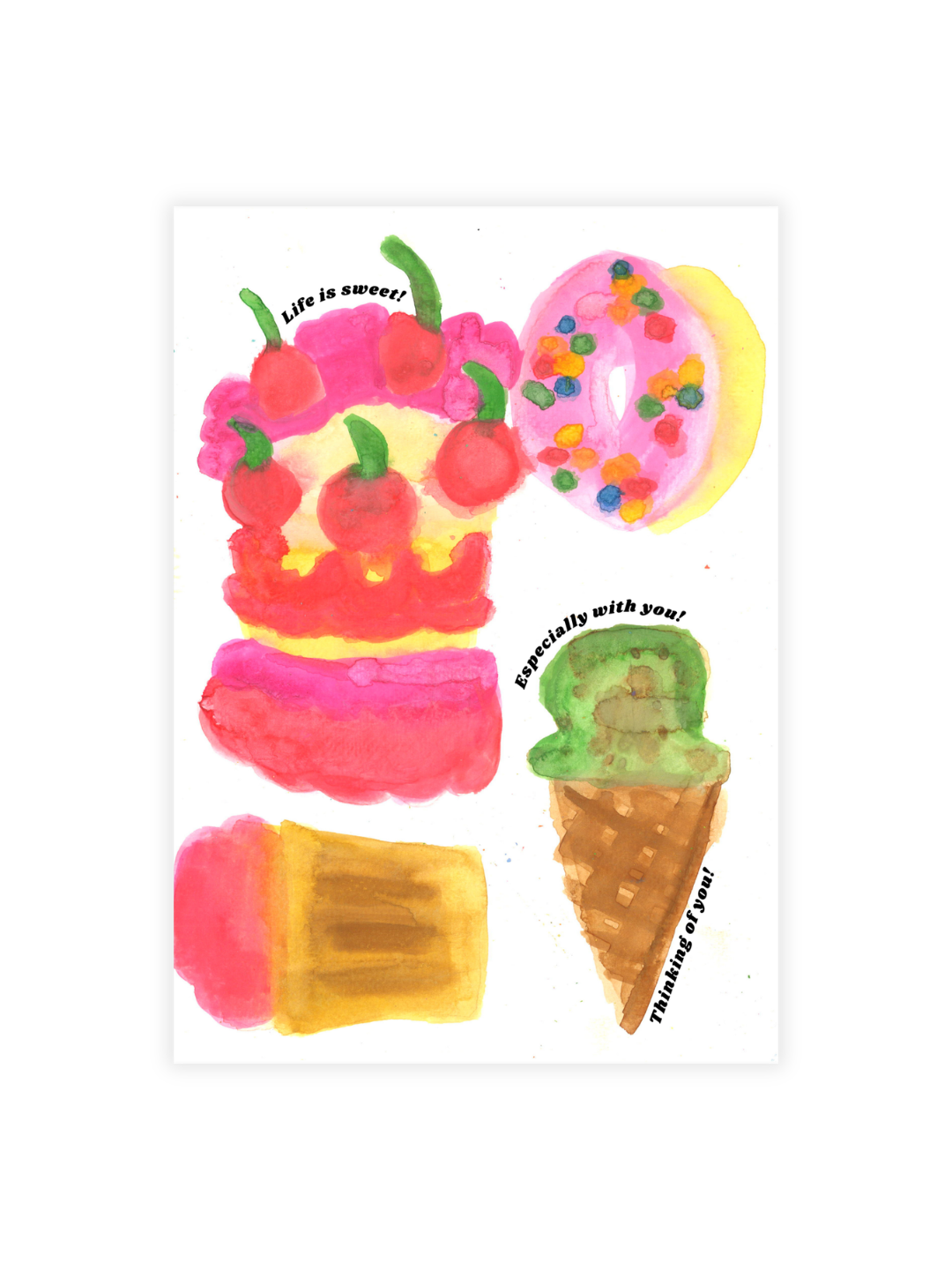 Watercolor Greeting Cards (Individual) - Wholesale