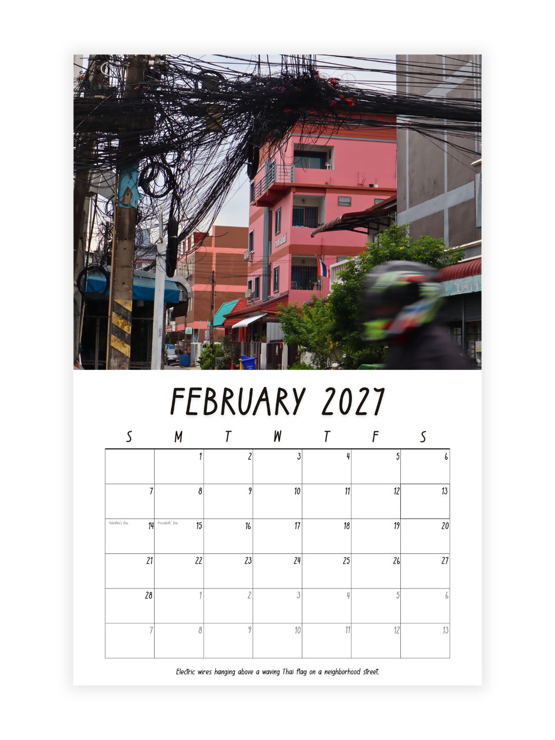 Chiang Mai Photography 2027 Wall Calendar - Wholesale