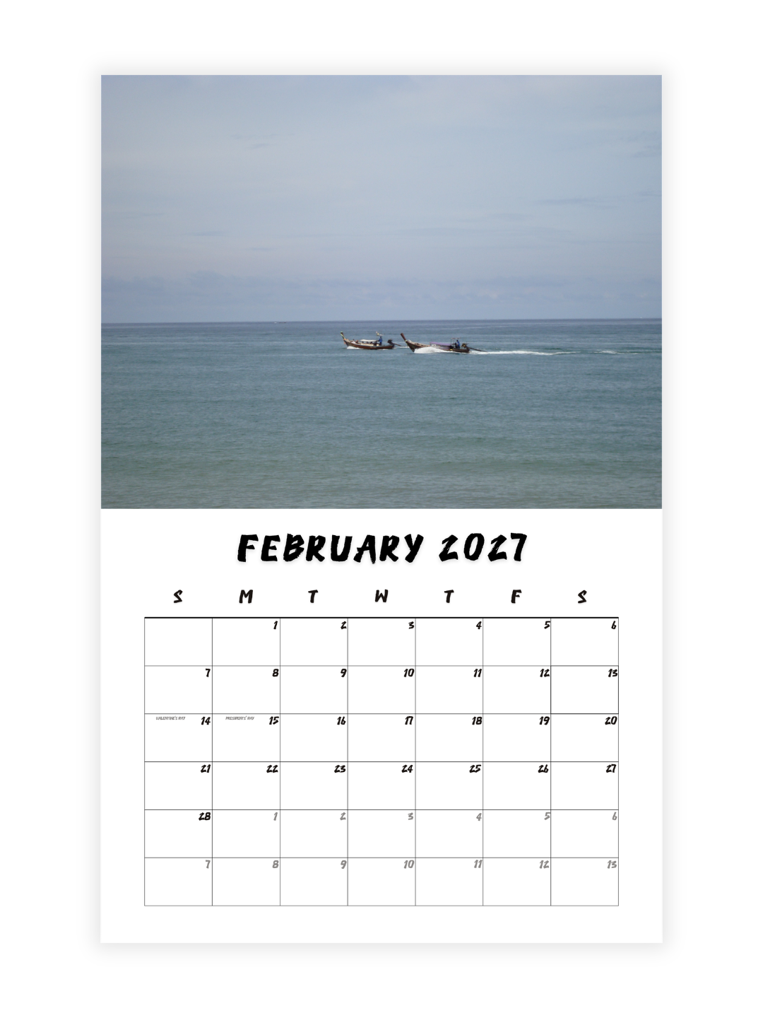Krabi Photography 2027 Wall Calendar - Wholesale