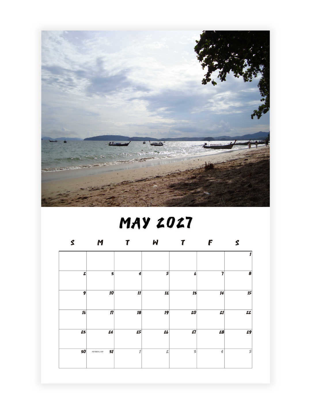 Krabi Photography 2027 Wall Calendar - Wholesale