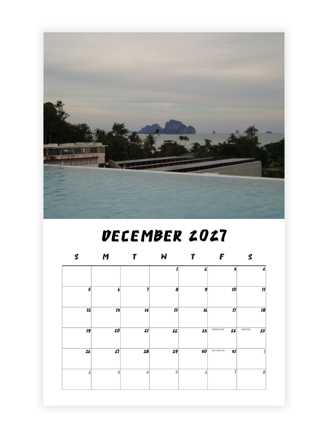 Krabi Photography 2027 Wall Calendar - Wholesale