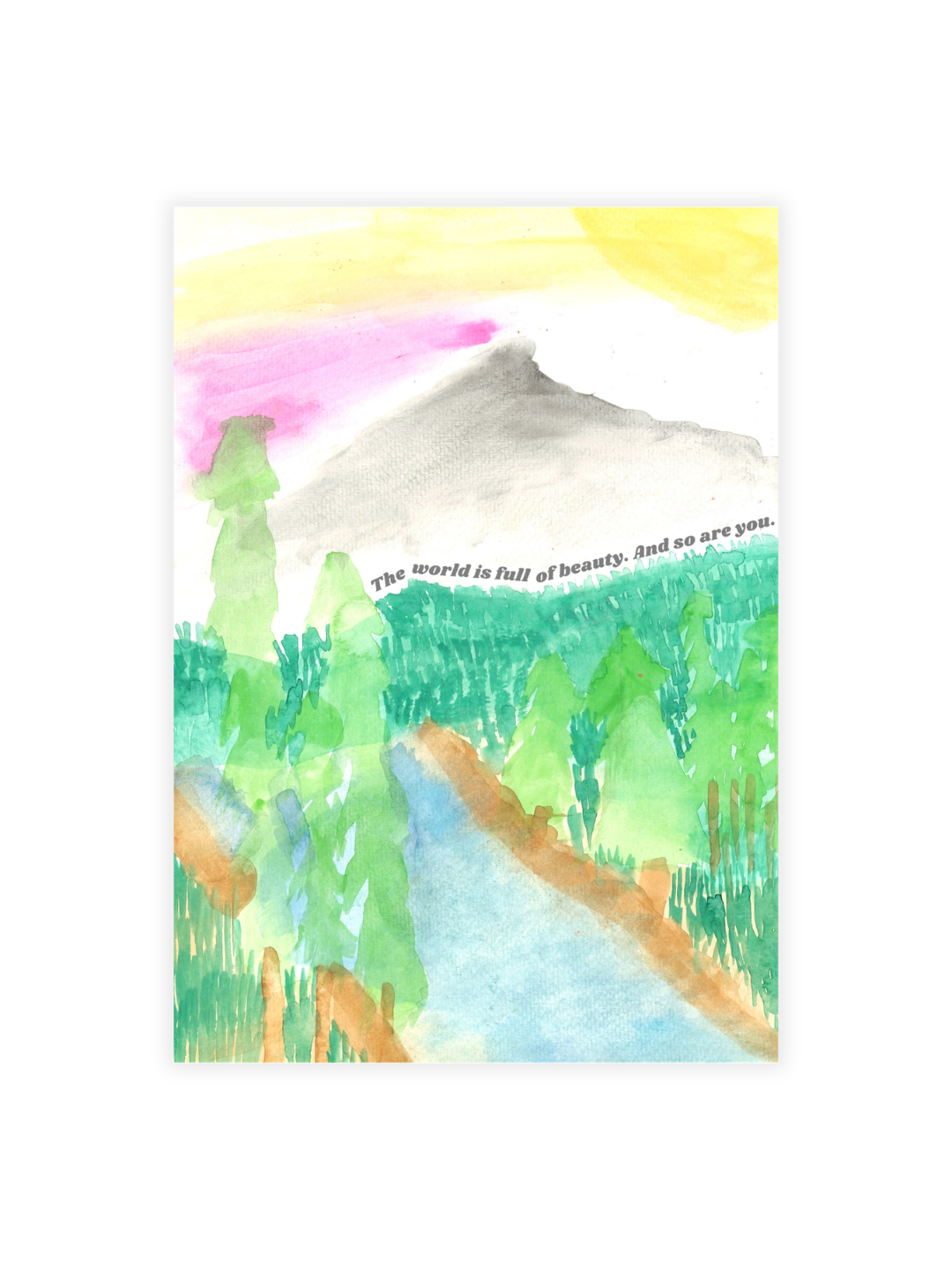 Watercolor Greeting Cards (Individual) - Wholesale