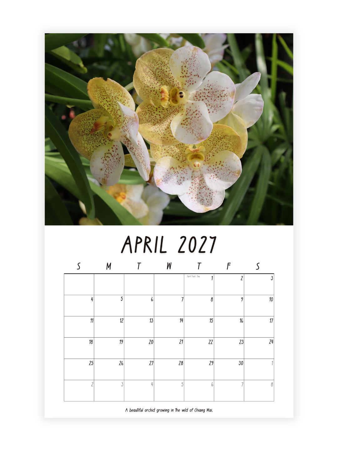 Chiang Mai Photography 2027 Wall Calendar - Wholesale