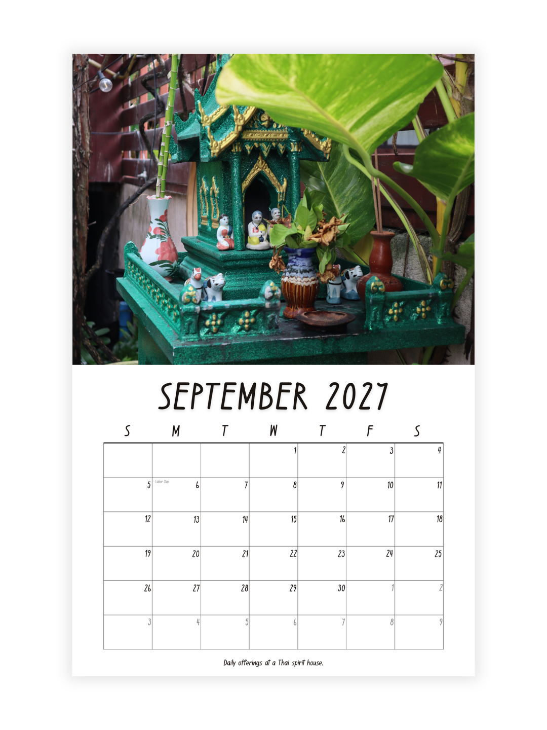 Chiang Mai Photography 2027 Wall Calendar - Wholesale
