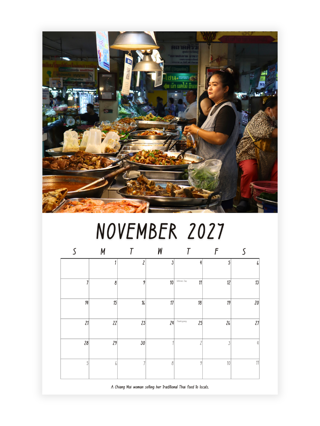Chiang Mai Photography 2027 Wall Calendar - Wholesale