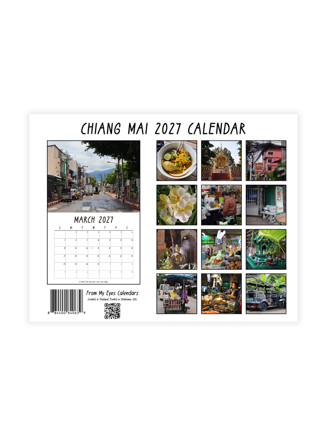 Chiang Mai Photography 2027 Wall Calendar - Wholesale