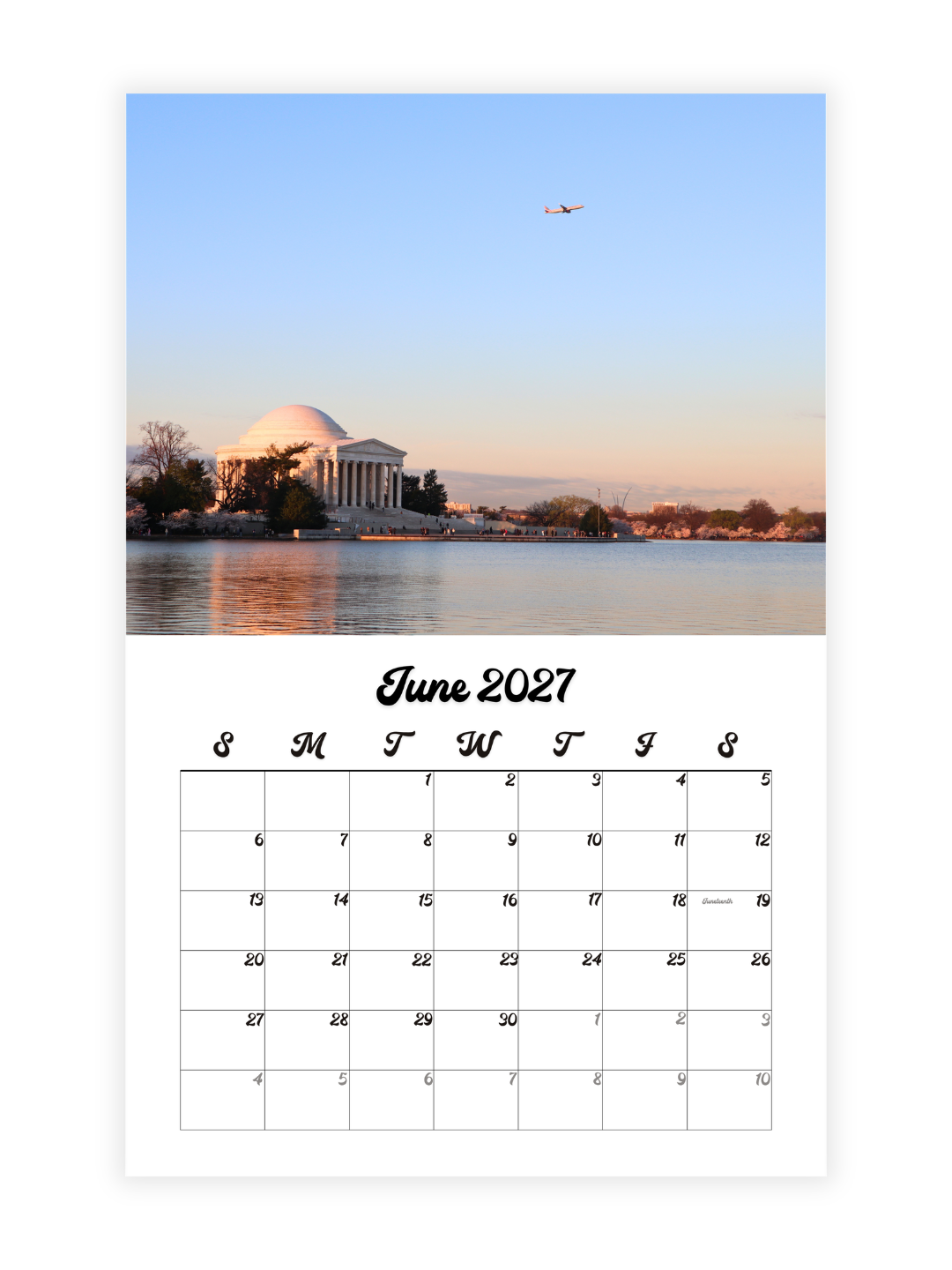 Washington D.C. Cherry Blossoms Photography 2027 Wall Calendar - Wholesale