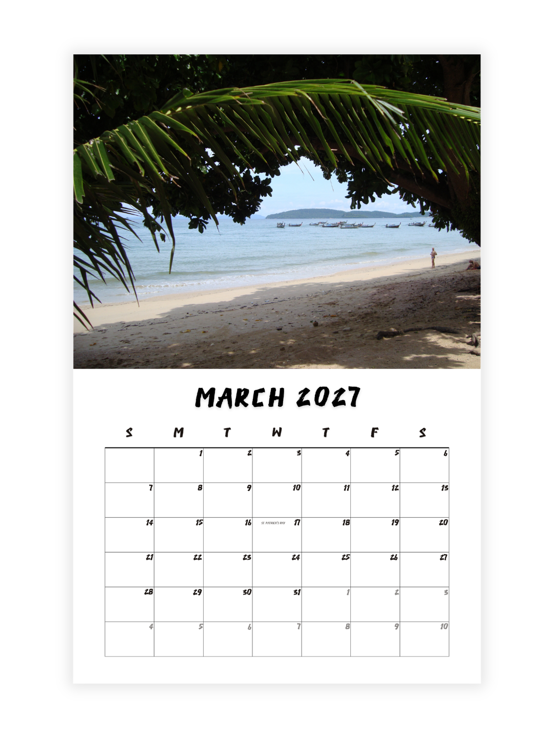 Krabi Photography 2027 Wall Calendar - Wholesale