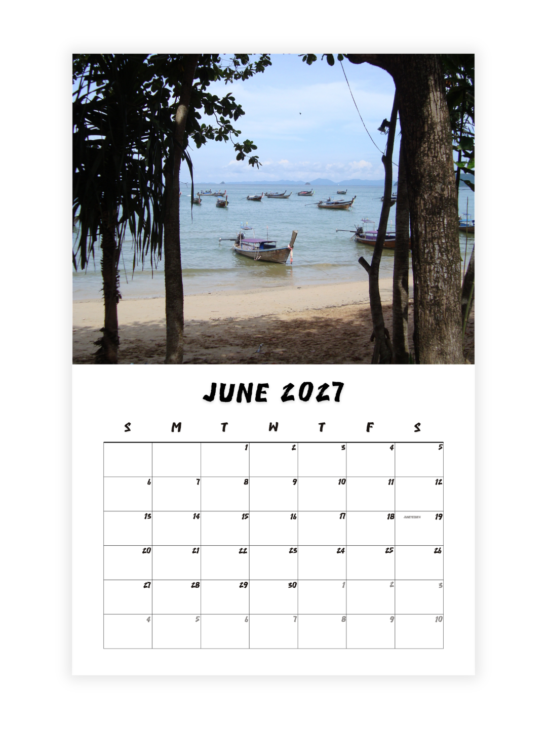 Krabi Photography 2027 Wall Calendar - Wholesale